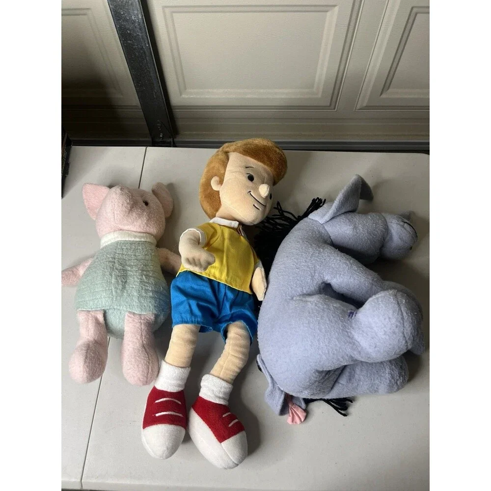 Vintage Disney Winnie the Pooh Christopher Robin, Piglet, Eeyore